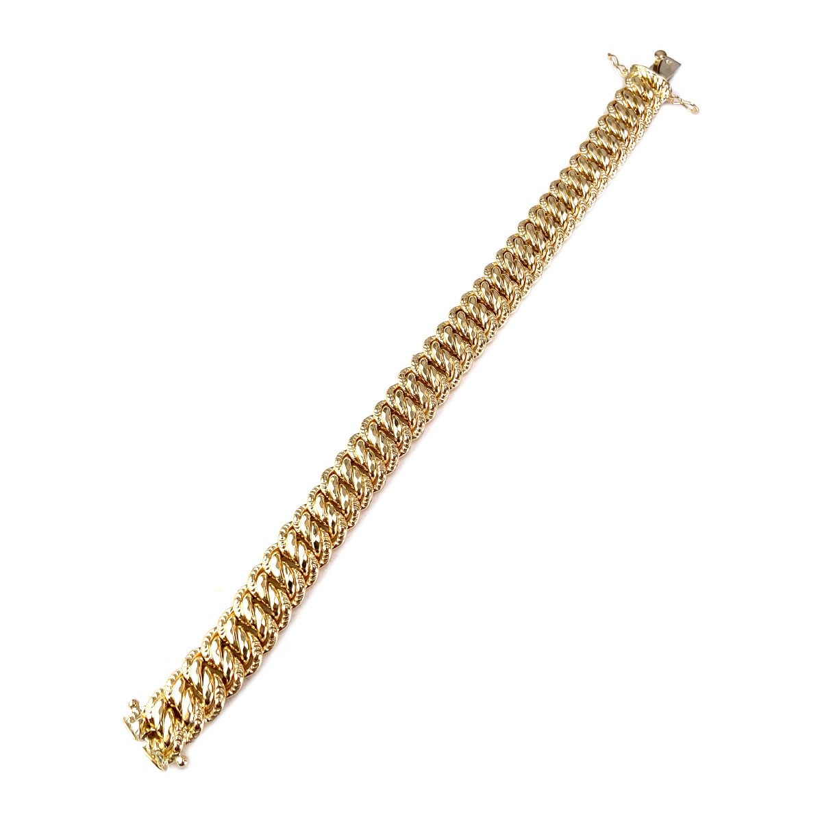 Bracelet d'occasion or 750 jaune américaine - vue 2