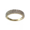 Bague d'occasion or 375 jaune zirconias - vue V1