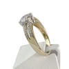 Bague d'occasion or 375 2 tons zirconias - vue V2