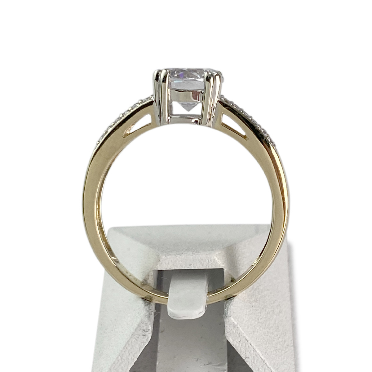 Bague d'occasion or 375 2 tons zirconias - vue 3