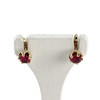 Boucles d'oreilles d'occasion or 750 jaune rubis - vue V1