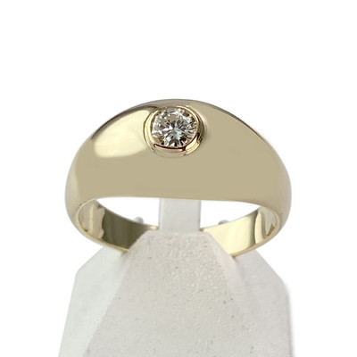 Bague d'occasion or 750 jaune diamant - vue 1