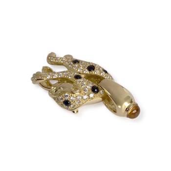 Pendentif d'occasion or 750 jaune saphir zirconias