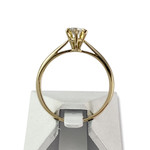 Solitaire d'occasion or 750 jaune diamant - vue 3