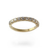 Second-hand gold ring 750 yellow zirconium oxide - vue V1