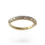 Bague d'occasion or 750 jaune oxyde de zirconium - vue 1