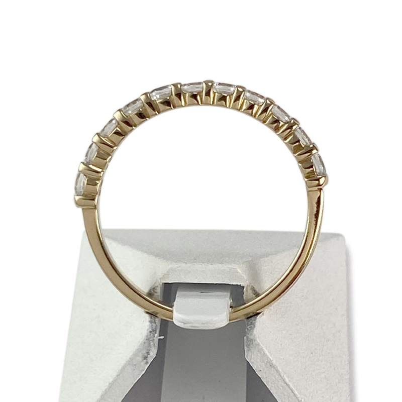 Bague d'occasion or 750 jaune oxyde de zirconium - vue 3
