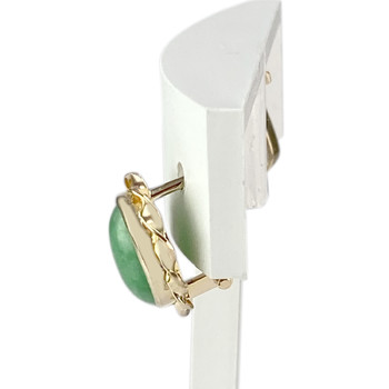 Boucles d'oreilles d'occasion or 585 jaune pierres imitation