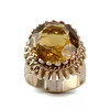 Bague d'occasion or 750 jaune citrine madere - vue V1
