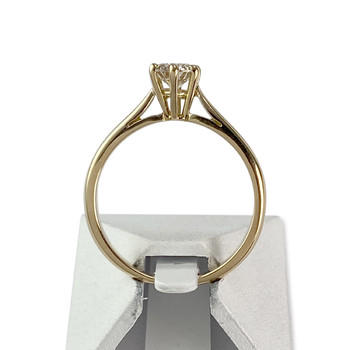 Second-hand gold 750 yellow diamond ring