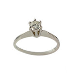 Bague d'occasion or 750 blanc diamant - vue 1