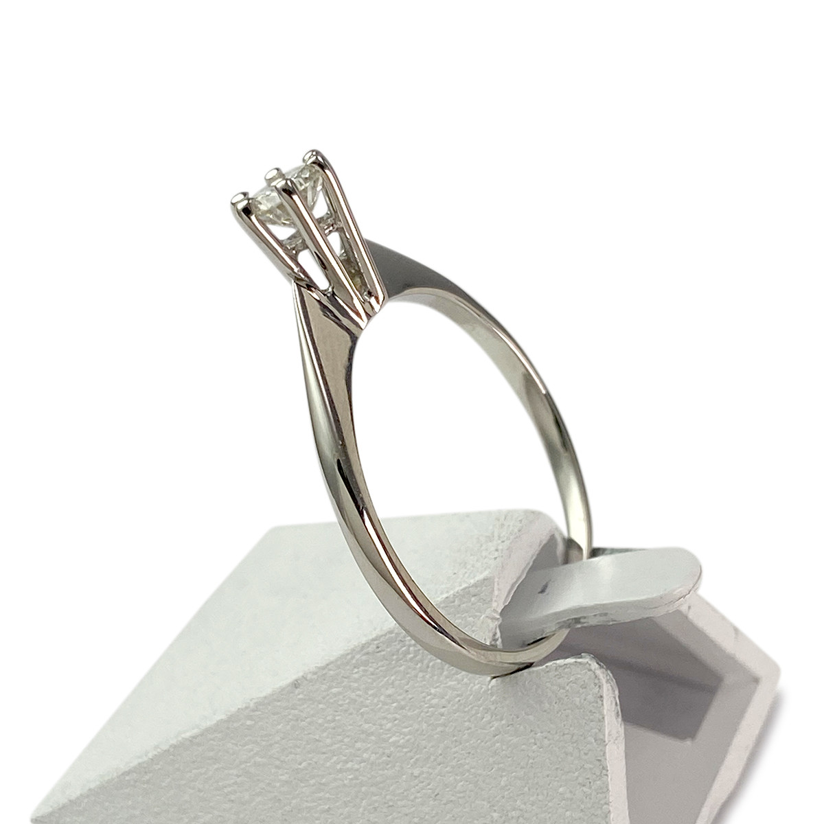 Bague d'occasion or 750 blanc diamant - vue 2