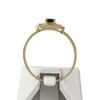 Second-hand gold 750 yellow sapphire diamond ring - vue V3