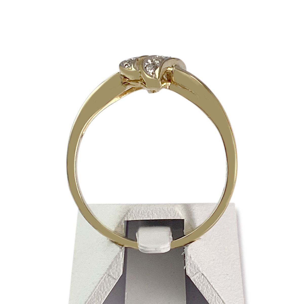 Bague d'occasion or 750 jaune diamant - vue 3