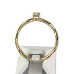 Bague d'occasion or 750 jaune diamant synthetique - vue 3