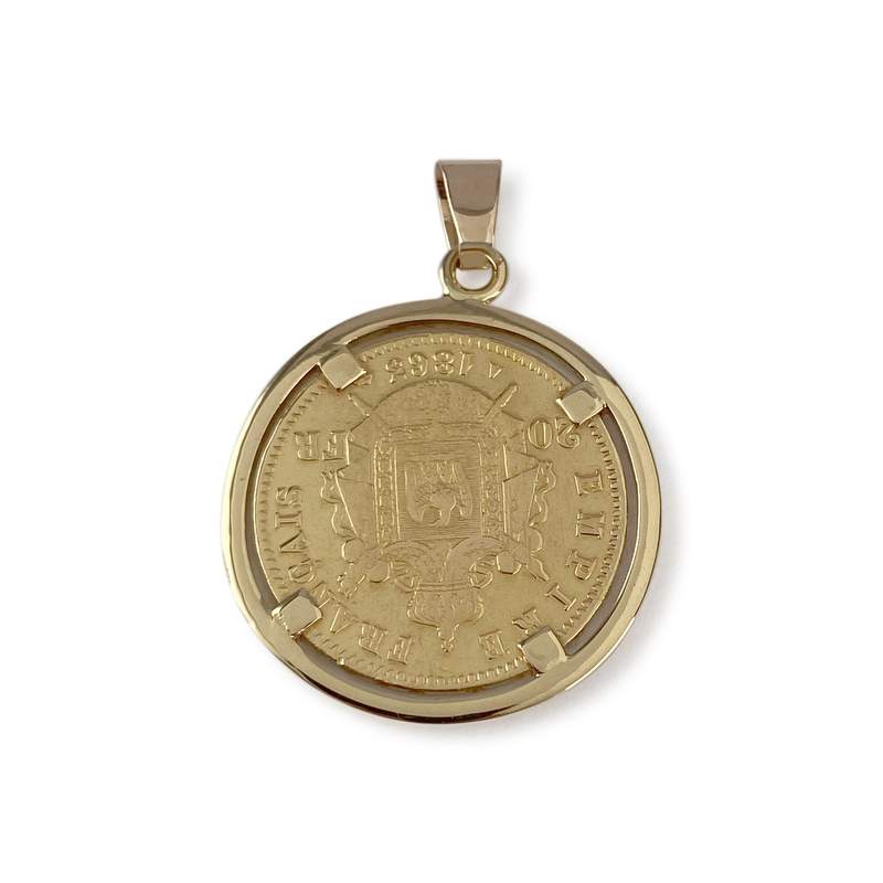 Pendentif d'occasion or 750 jaune - vue 2