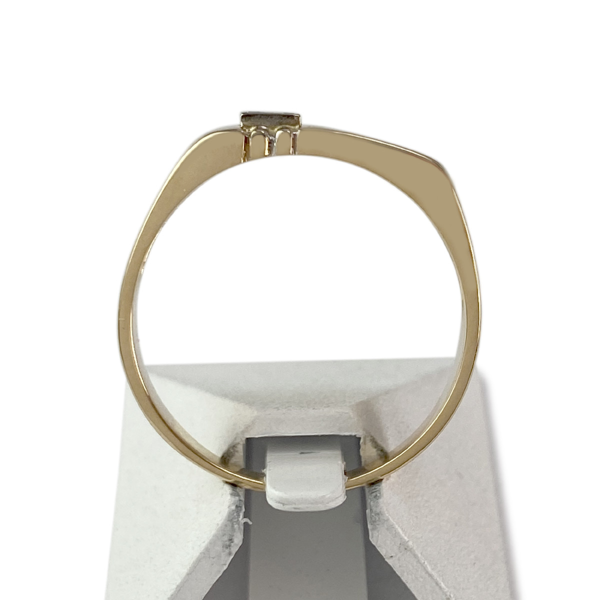 Chevalière d'occasion or 750 jaune diamant - vue 3