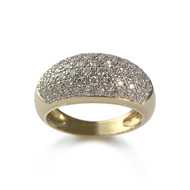 Bague d'occasion or 750 jaune diamant