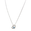 Collier d'occasion or 375 jaune forcat diamant topaze sky blue - vue V1