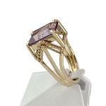 Bague d'occasion or 750 jaune amethyste - vue 2