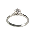 Bague d'occasion or 750 blanc diamant - vue 1