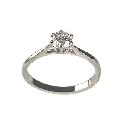 Bague d'occasion or 750 blanc diamant - vue 1