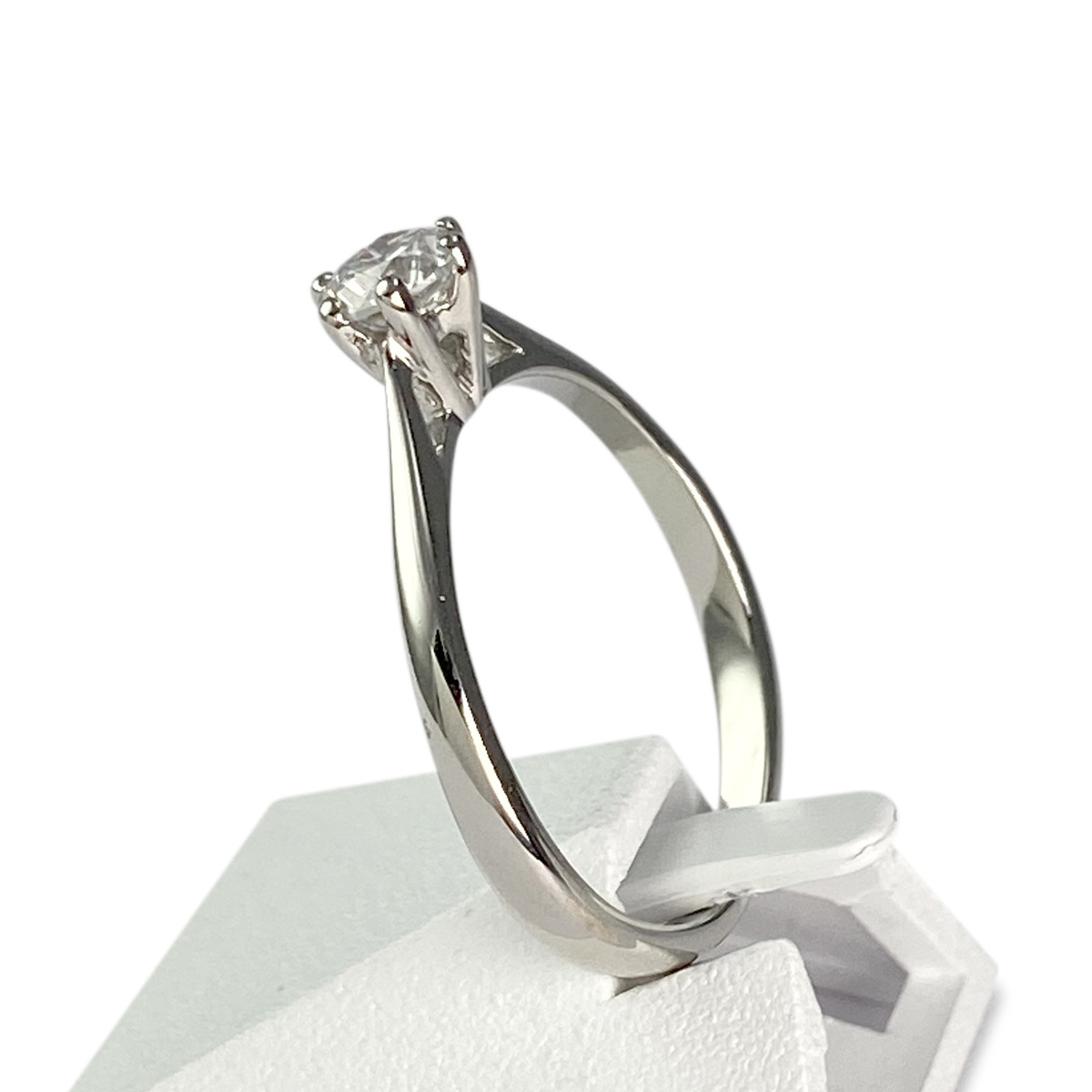 Bague d'occasion or 750 blanc diamant - vue 2