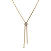 Collier d'occasion or 750 jaune maille serpent diamant - vue V1