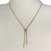 Collier d'occasion or 750 jaune maille serpent diamant - vue V2