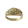Bague d'occasion or 750 jaune oxyde de zirconium - vue V1