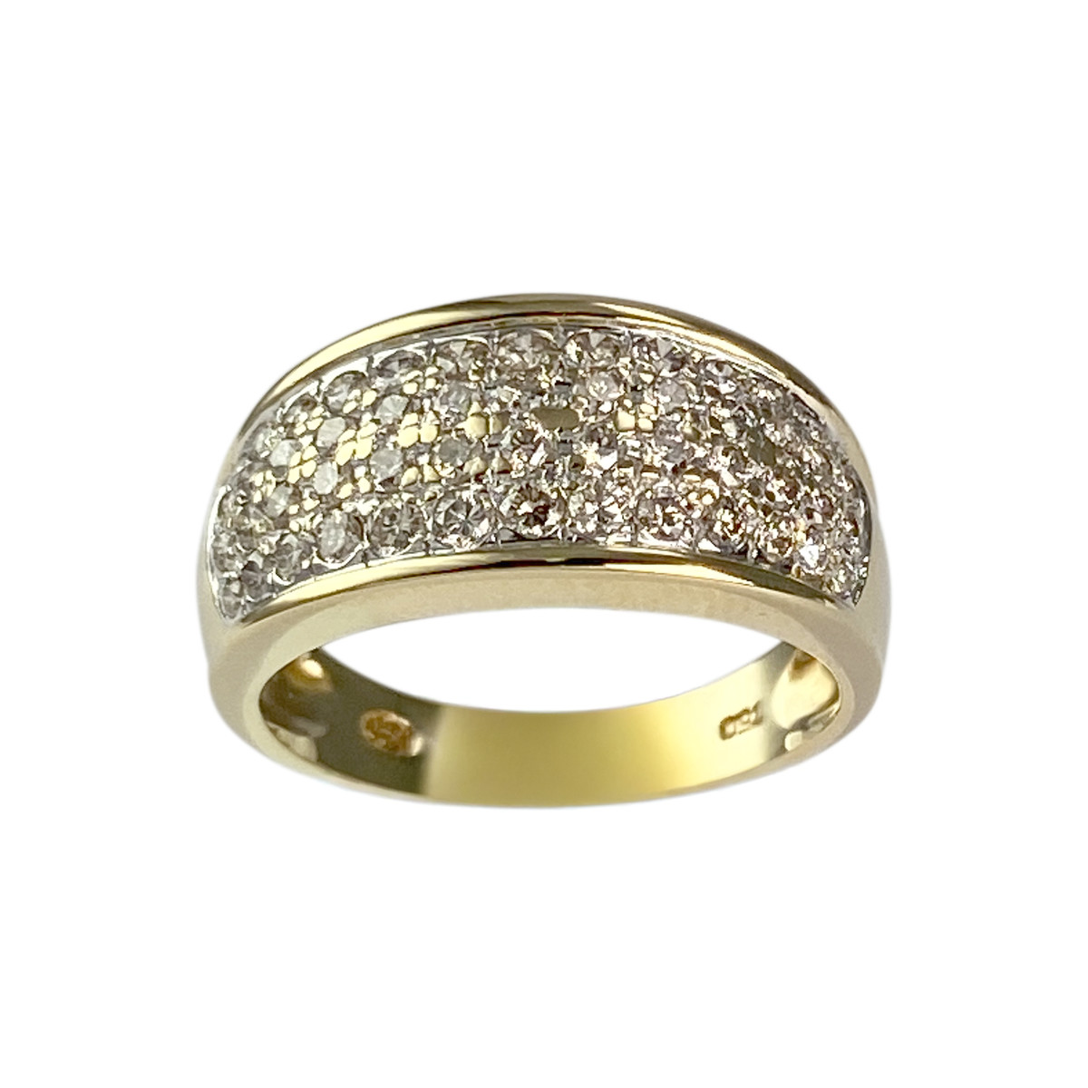 Bague d'occasion or 750 jaune diamant