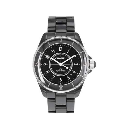 Second hand CHANEL J12 automatic ladies watch ceramic bracelet