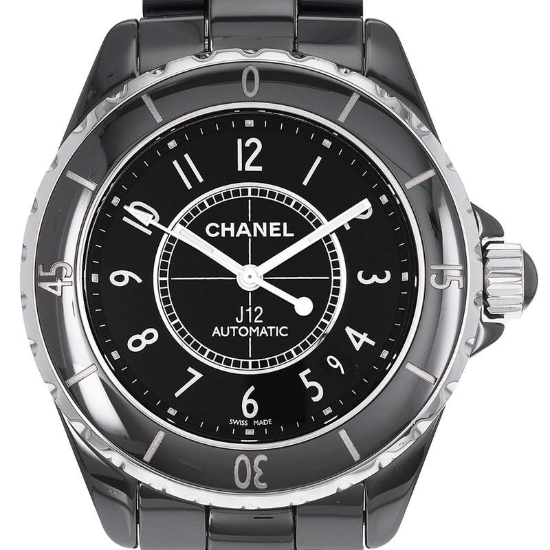 Montre d'occasion CHANEL J12 femme automatique bracelet céramique - vue D1