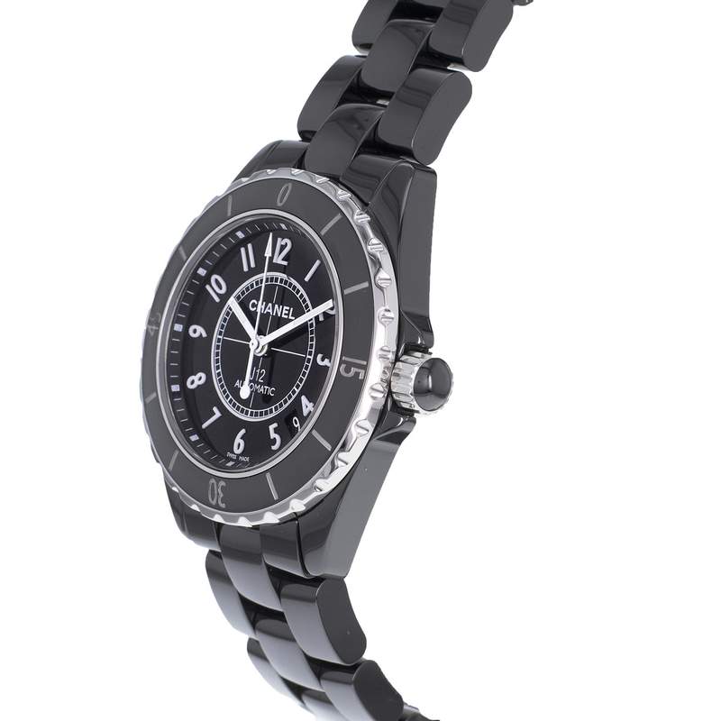 Montre d'occasion CHANEL J12 femme automatique bracelet céramique - vue D2