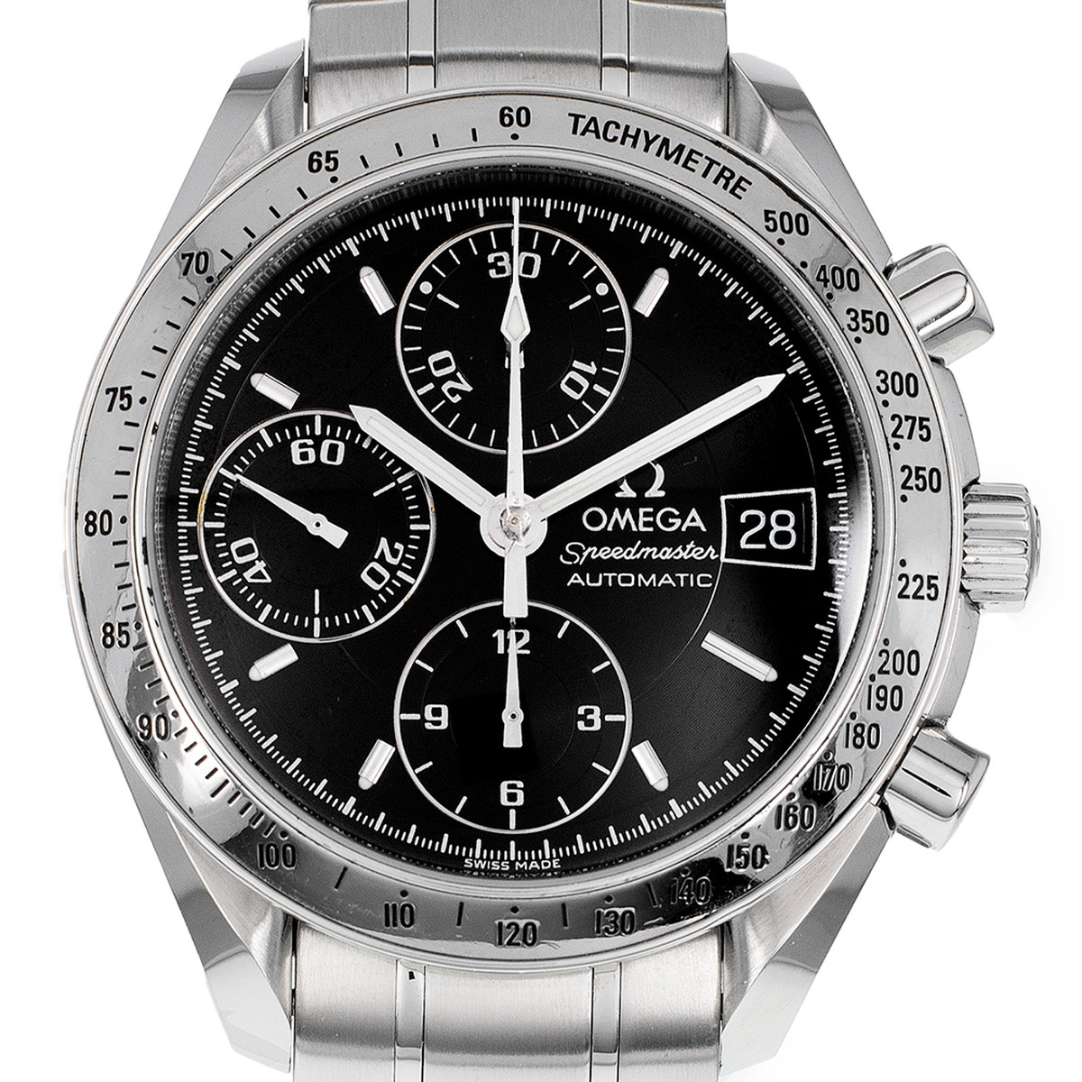 Montre d'occasion OMEGA Speedmaster homme automatique bracelet acier - vue D1