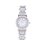Montre d'occasion HERMES Clipper femme quartz bracelet acier - vue 1