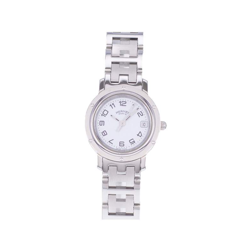 Montre d'occasion HERMES Clipper femme quartz bracelet acier - vue 1