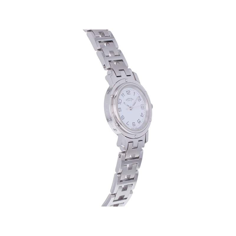 Montre d'occasion HERMES Clipper femme quartz bracelet acier - vue 2