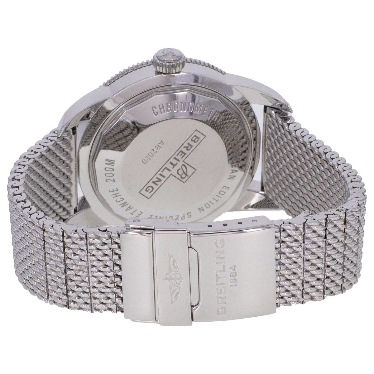 Tweedehands horloge BREITLING SuperOcean man automatisch uurwerk gecertificeerd (cosc) stalen armband - bekijk 3