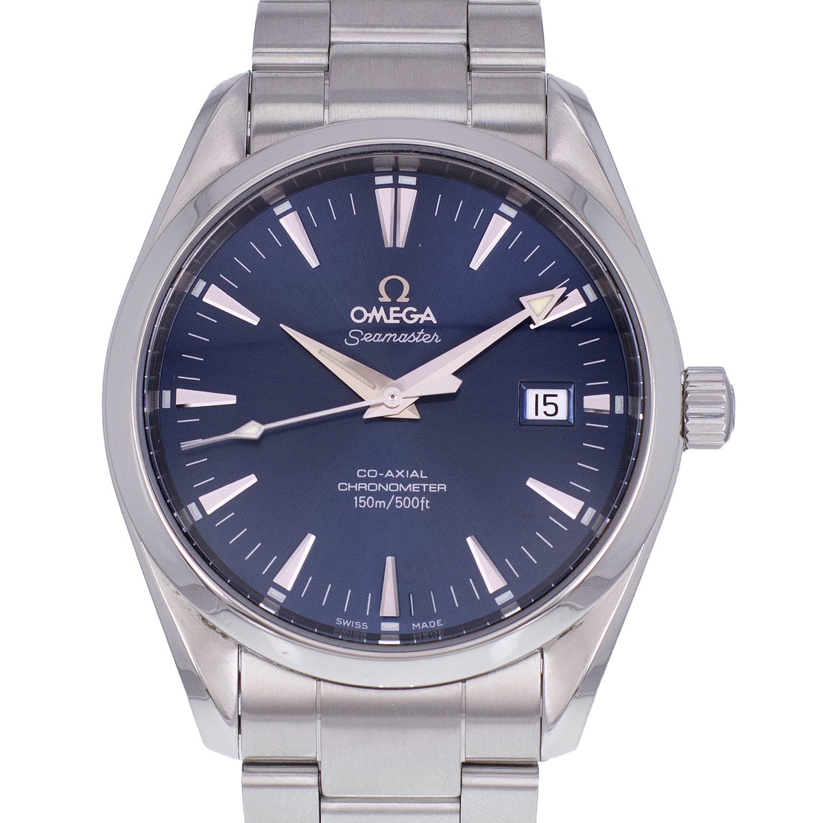 Montre d'occasion OMEGA Seamaster homme mouvement automatique certifié (cosc) bracelet acier - vue D1