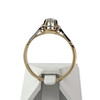 Solitaire d'occasion or 750 jaune diamant - vue V3