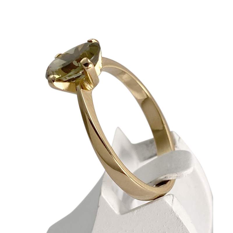 Bague d'occasion or 750 jaune tourmaline - vue 2