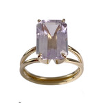 Bague d'occasion or 750 jaune amethyste - vue 1