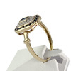 Bague d'occasion or 750 jaune saphir diamant - vue V2