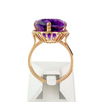 Bague d'occasion or 750 jaune amethyste - vue 3