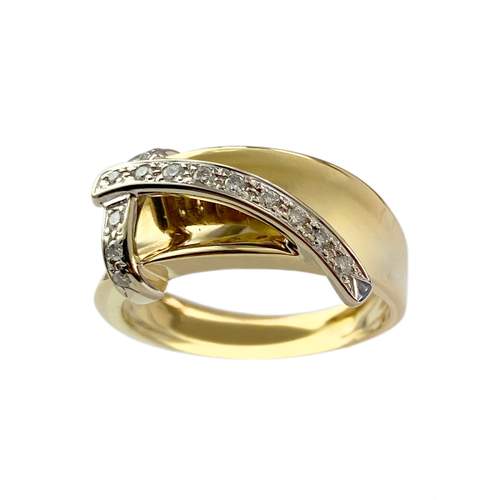 Bague d'occasion or 750 jaune diamant