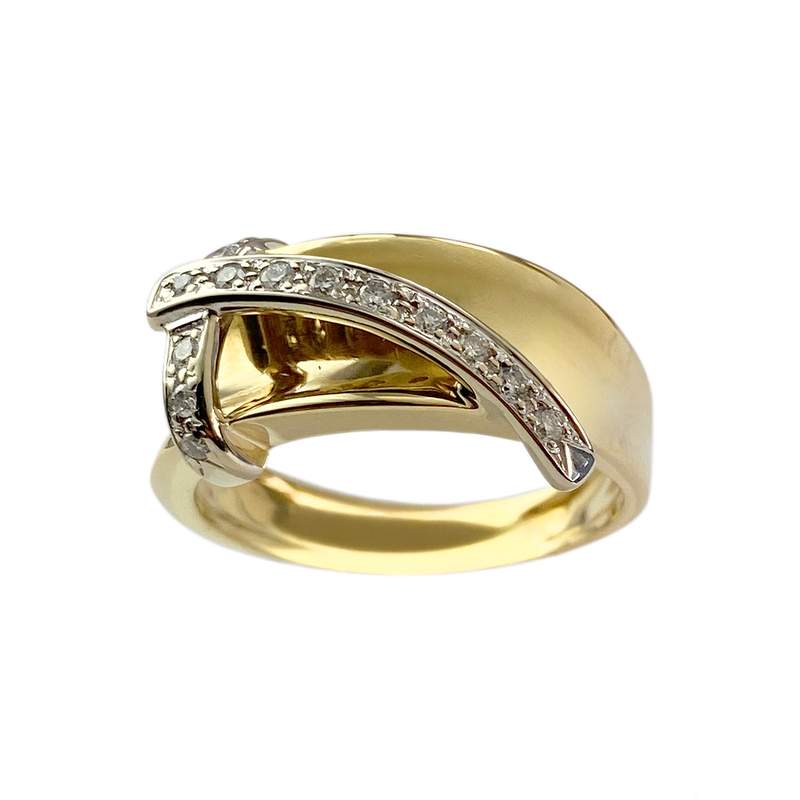 Bague d'occasion or 750 jaune diamant - vue 1
