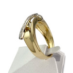 Bague d'occasion or 750 jaune diamant - vue 2