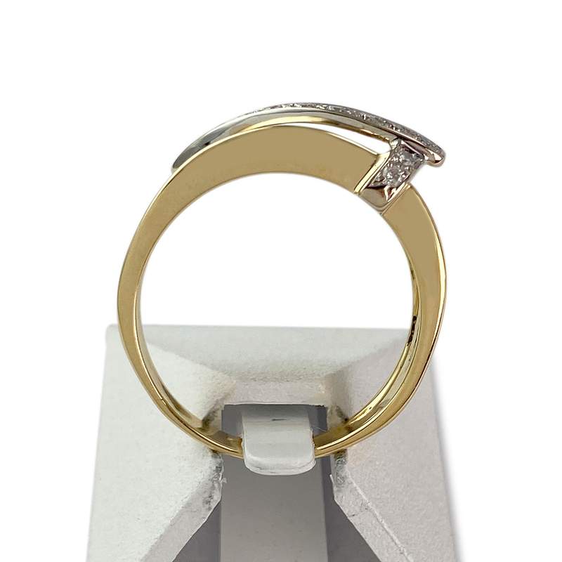 Bague d'occasion or 750 jaune diamant - vue 3