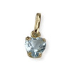Pendentif coeur d'occasion or 750 jaune topaze sky blue - vue V1